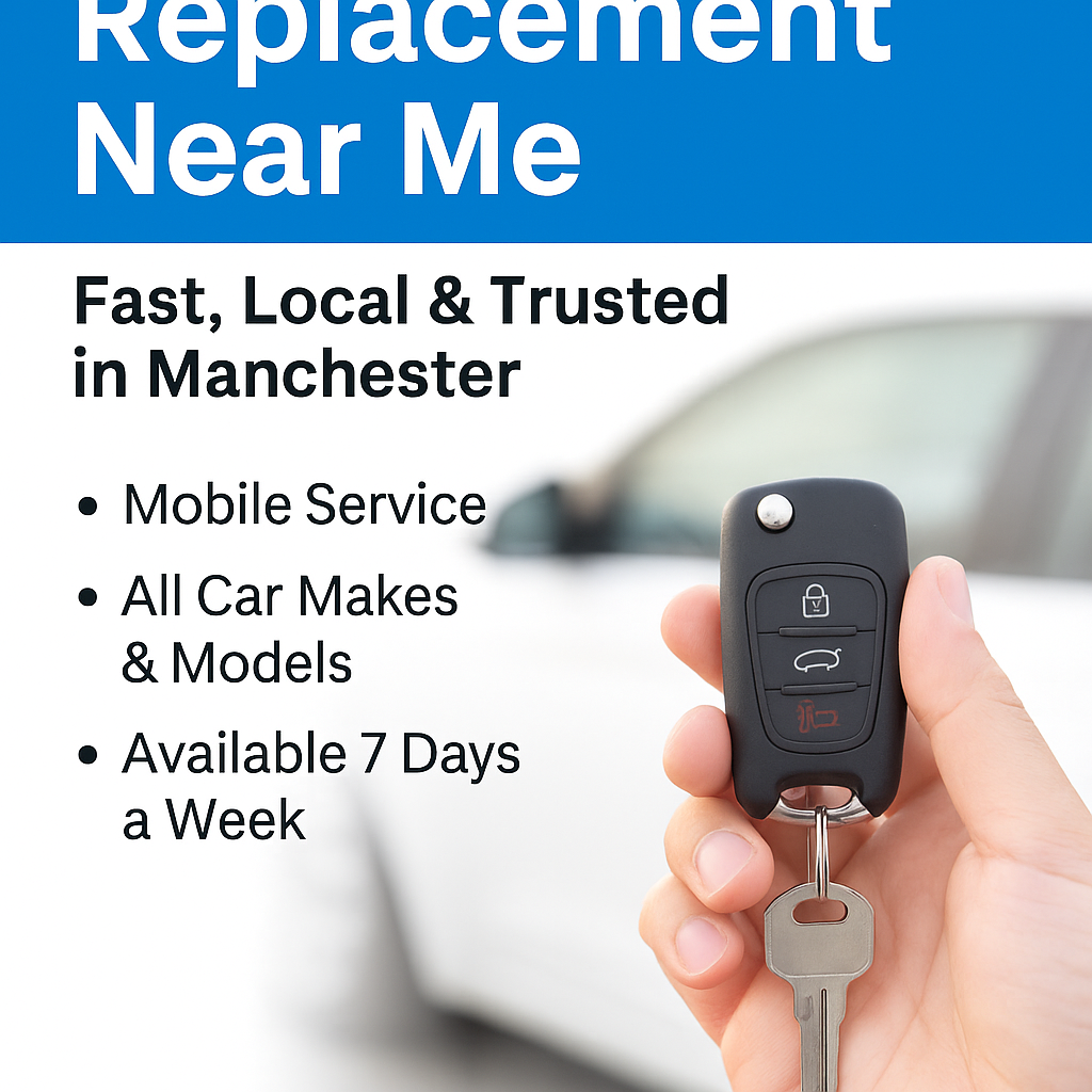 Have you ever lost your car key at the worst possible time? Maybe you dropped it somewhere, locked it inside the car, or the key just stopped working out of nowhere. If you're searching for "car key replacement near me", take a deep breath — you're not alone, and help is closer than you think. At Mrs Key 2 BHP Auto Locksmith, we offer fast, affordable, and reliable car key replacement services across Manchester and surrounding areas. Whether you're stuck at home, outside your office, or stranded in a car park, we come directly to you and get you back on the road — fast.